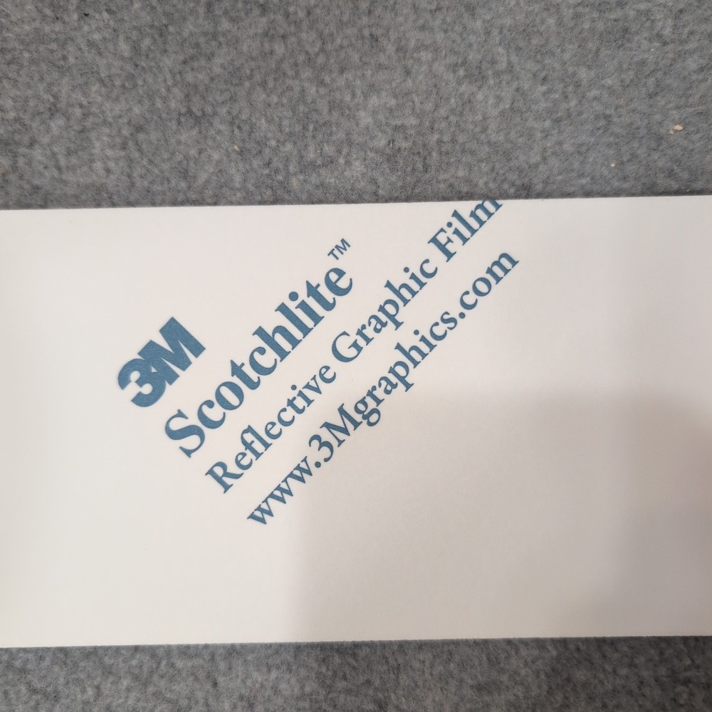 3M Scotchlite Reflective Graphic Film Black to White Safety Tape Strip 12"×3.5" - Picture 6 of 6